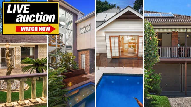 Watch live: Brisbane house auctions