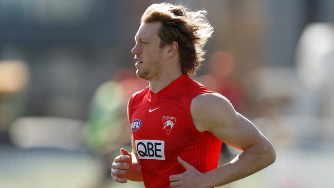 Callum Mills will miss the Swans’ elimination final against GWS. Picture: Michael Willson / AFL Photos via Getty Images