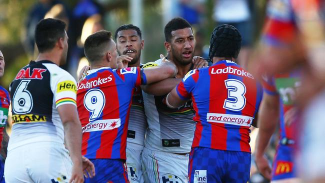 Sparks flew the last time Penrith faced Newcastle. (Photo by Matt Blyth/Getty Images)