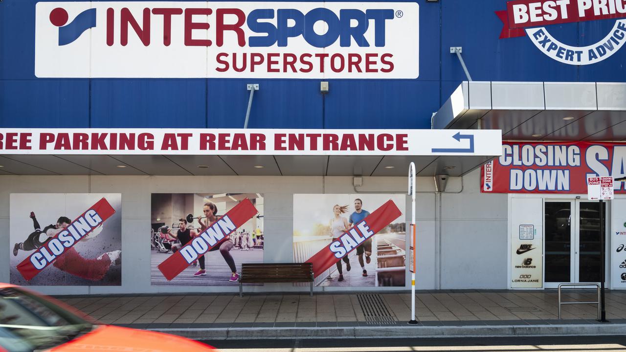 Intersport Toowoomba is closing down, Monday, October 7, 2024. Picture: Kevin Farmer