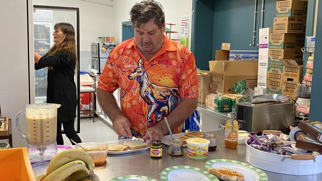 Nimbin Central School breakfast club founder Marc Le Bars feels proud to be serving nutritional meals for the students.