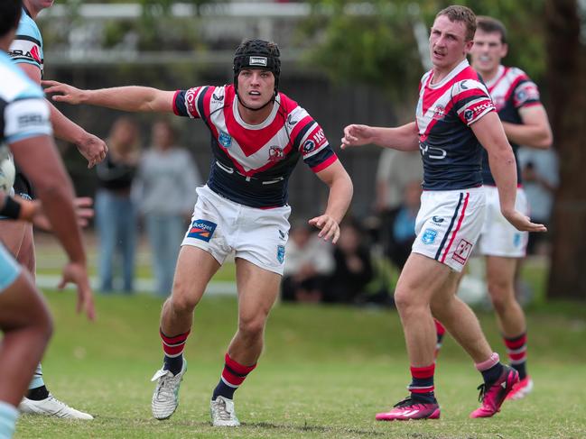 Toby Rodwell against Cronulla in round six of the SG Ball, 2025. Picture: Adam Wrightson Photography