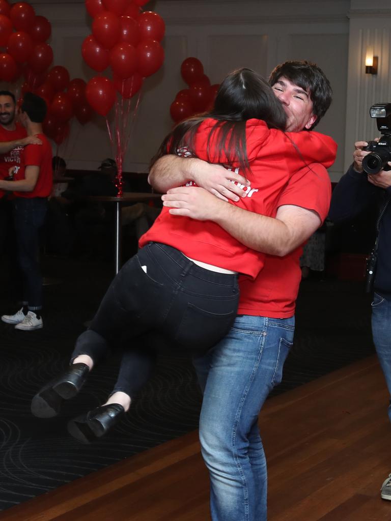 Labor supporters huge in excitement. Picture: Alex Coppel.