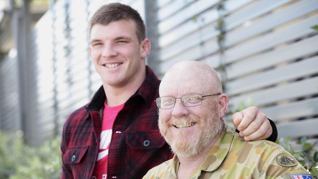 Josh McGuire and his father Adam.