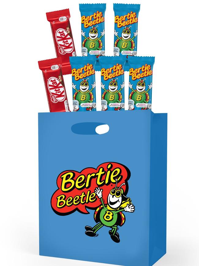 The Bertie Beetle Blue showbag that will be on sale at the 2023 Show.