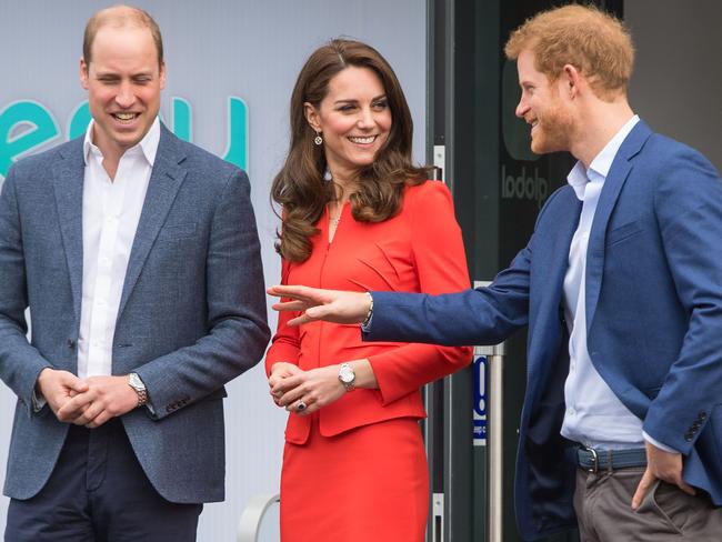 William, Kate and Harry campaign for Heads Together. Picture: Dominic Lipinski