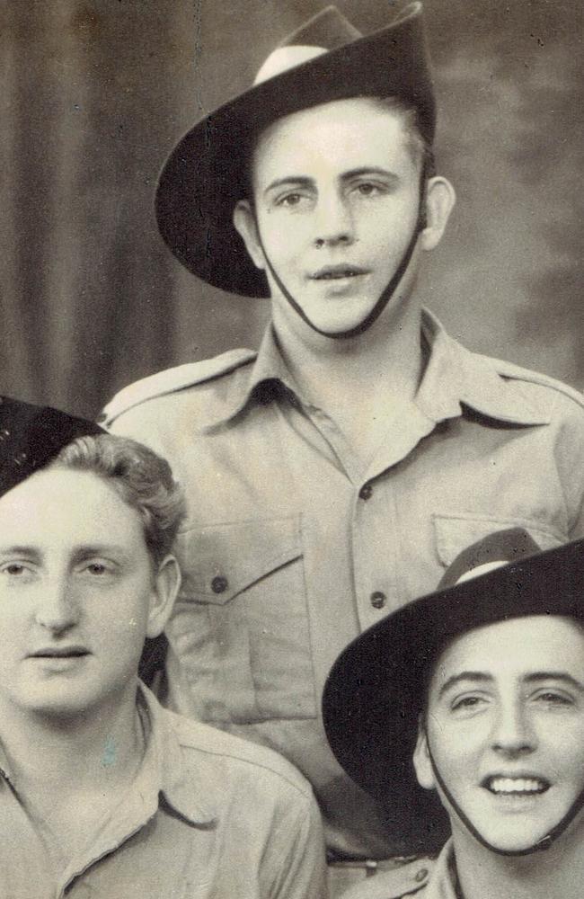 The three Holack brothers from Mackay who enlisted for World War II: Joe, Peter and Bill. Peter served with the 2/2 Port Operating Company and attained the rank of Lance Corporal. Picture: Contributed