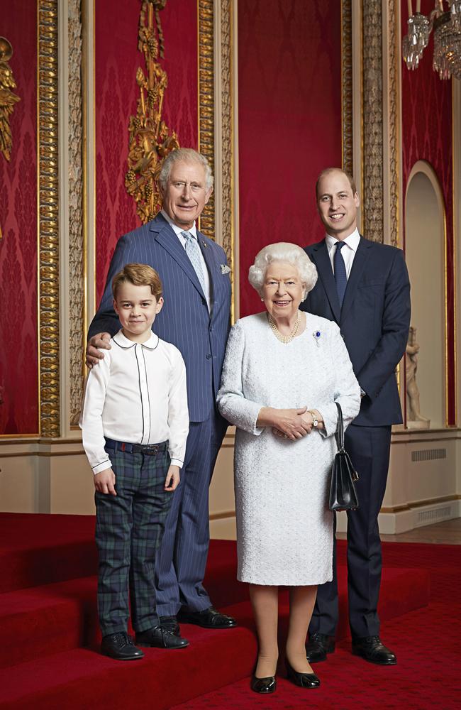 The line of succession picture that reportedly upset Meghan and Harry was an update on an earlier one issued in 2015. Picture: Ranald Mackechnie via Getty Images
