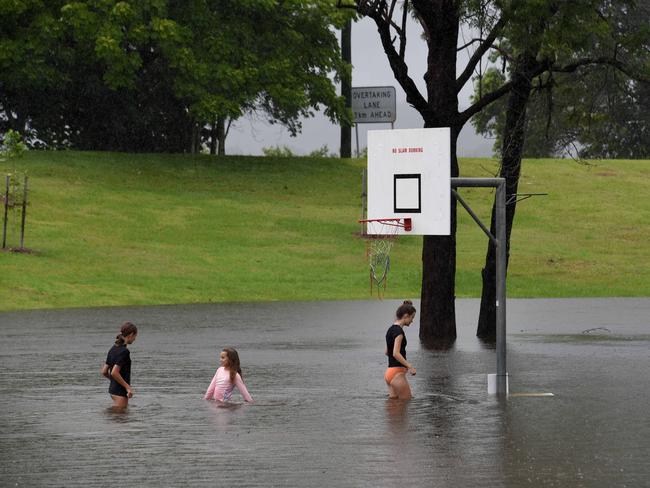 It’s been a soggy start to the school holidays for northern NSW children. Picture: NCA NewsWire / Steve Holland