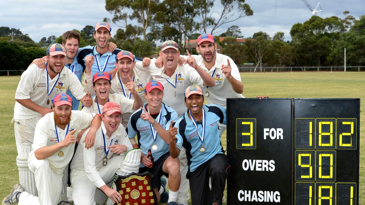 Captured Australian Oscar Jenkins pictured bottom row, left with Toorak-Prahran Cricket Club. Picture: Steve Tanner