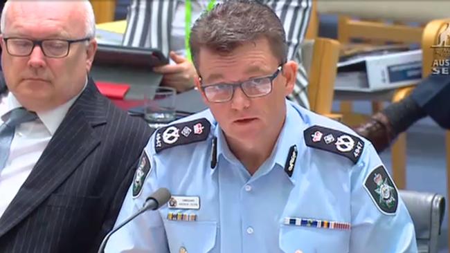 AFP Commissioner Andrew Colvin told Senate Estimates it’s his intention not to investigate whistleblowers who went to the media about internal bullying and mental health issues.