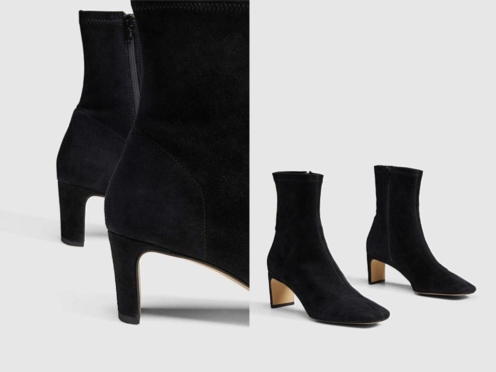 We love the unique heel design on these boots.