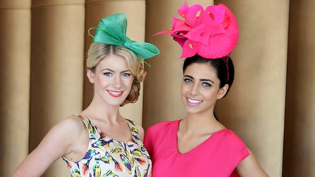 Flimsy fascinators are out with luck favouring bold and bright ...