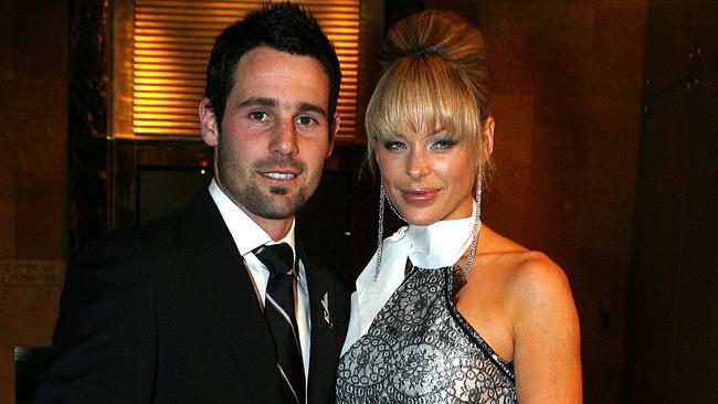 Lane with Alan Didak at the 2006 Brownlow. She says breaking up with Alan was difficult but ‘knew it was for the best’.