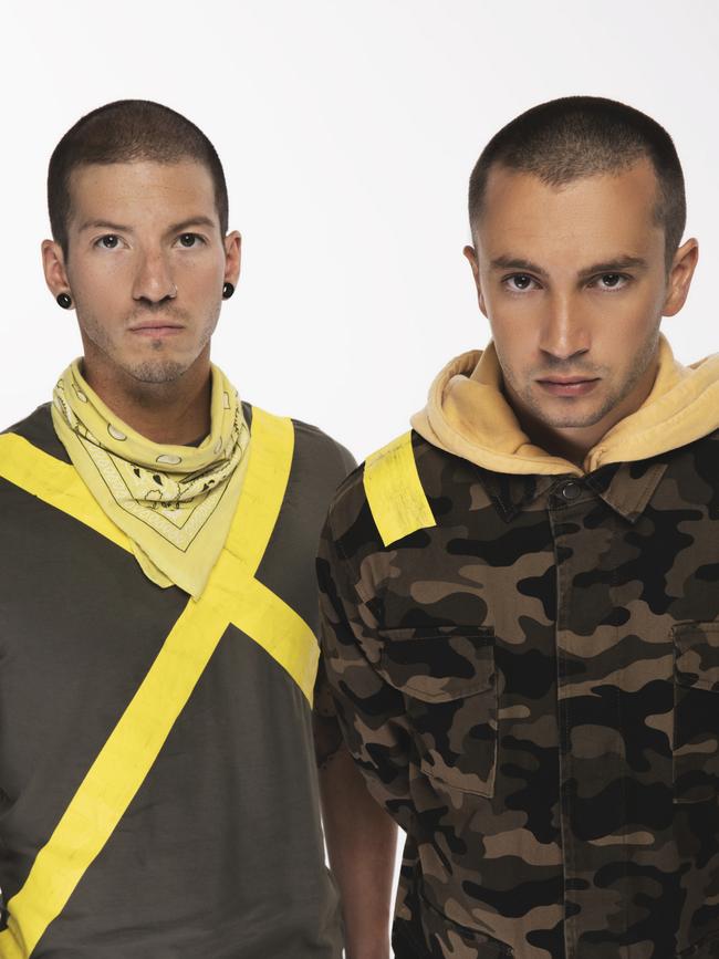 US rock duo Twenty One Pilots.