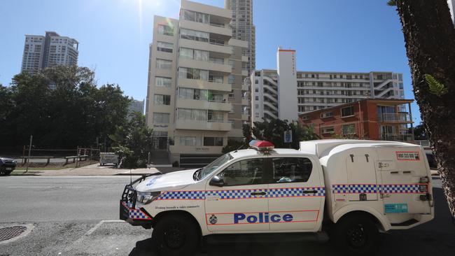 View Ave remained a crime scene yesterday, more than a day after the alleged murder. Picture: Glenn Hampson