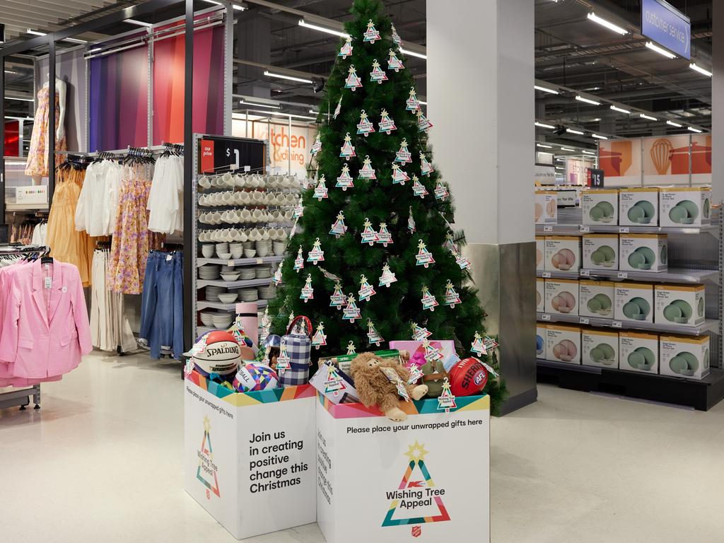 Kmart Wishing Trees will take donations of unwrapped gifts and money at its 350 stores from November 11. Picture: Supplied