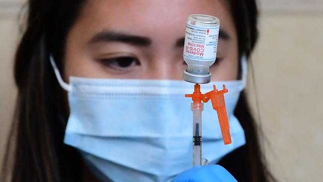 Those who haven’t received their booster dose yet are urged to do so by experts and health officials. Picture: Frederic J. Brown / AFP