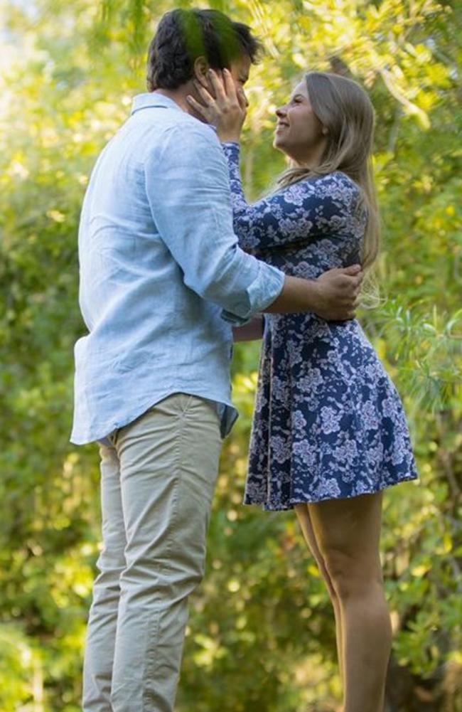 Bindi Irwin gets engaged, "The most beautiful surprise. Chandler and Robert worked together to capture the moment I said ‘YES’. Picture: Robert Irwin/@robertirwinphotography/Instagram