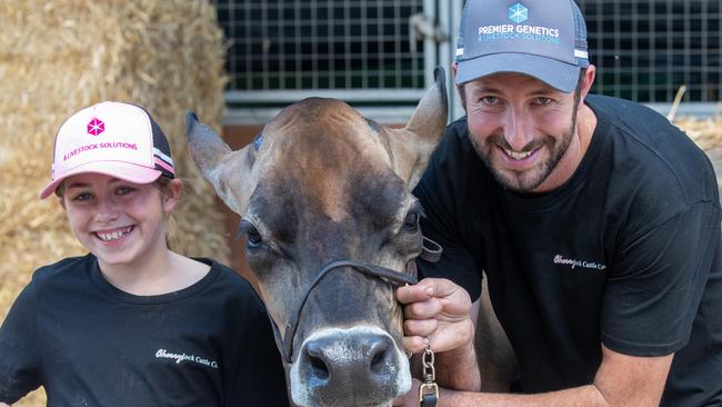 Rob Wilson and daughter Amelia who won the reserve senior champion. Pictures: Rob Leeson