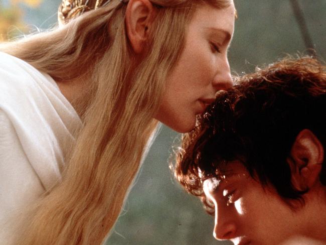 Actors Cate Blanchett and Elijah Wood in 2001 film Lord of the Rings: The Fellowship of the Ring. Picture: Supplied