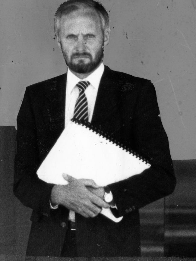 John Malcolm West, outside Adelaide's Supreme Court in 1986.