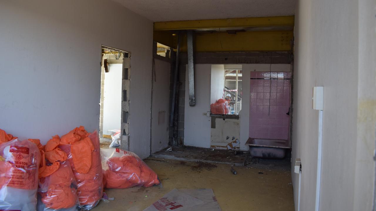 Inside the stripped out former motel rooms at the back of the Leichhardt. These rooms hadn't been used in decades.