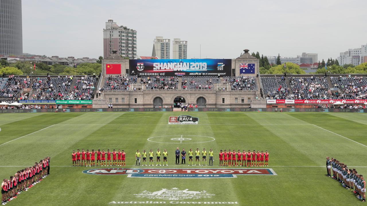 The Saints and Port are slated in May to again play in Shanghai. Picture: AFL Photos