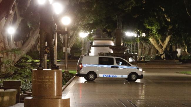 A Lachlan Macquarie statue in Hyde Park was also vandalised in recent days.