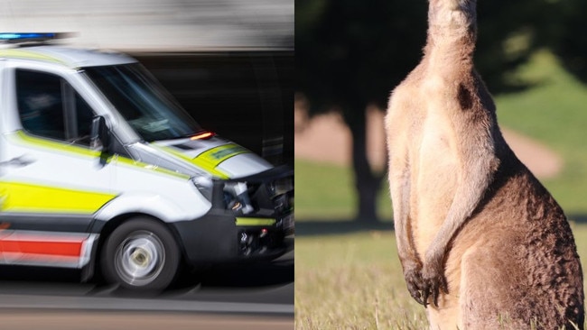 21-year-old with significant injuries taken to hospital following motorbike crash.