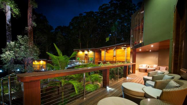 The spa deck at Gwinganna Lifestyle Retreat.