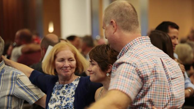 Michael Vaughan’s wife Kate (middle) / Picture: Adam Yip