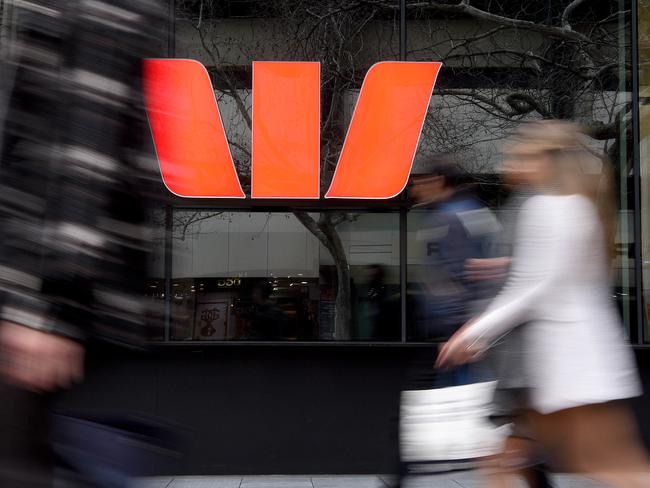 SYDNEY, AUSTRALIA - NCA NewsWire Photos AUGUST, 12, 2020: Westpac bank signage in Sydney. Picture: NCA NewsWire/Bianca De Marchi