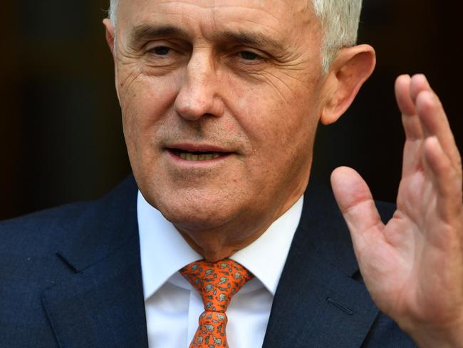 Former Prime Minister Malcolm Turnbull conducts is farewell press conference at Parliament House in Canberra, Friday, August 24, 2018. (AAP Image/Mick Tsikas) NO ARCHIVING