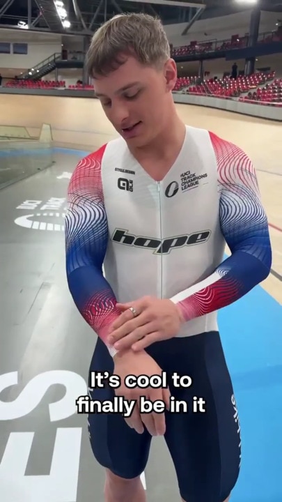 Matty Richardson tries on GB colours for the first time