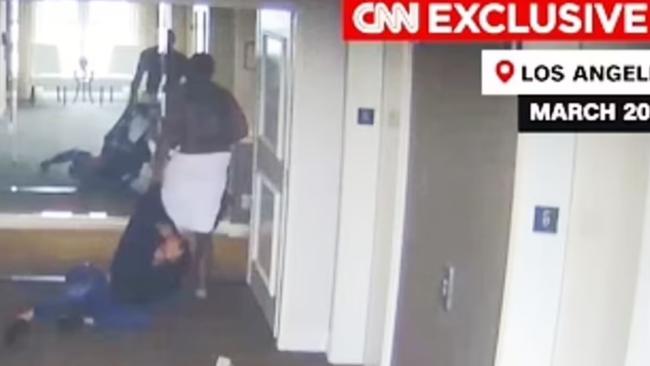 The InterContinental Hotel Los Angeles will reportedly pay $10 million to Cassie Ventura after Combs beat her in the hotel. Picture: CNN.