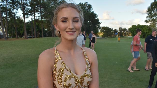 Mackenzie Smyth at the Pioneer State High School formal at the Mackay Golf Course on Friday November 20. Picture: Zizi Averill