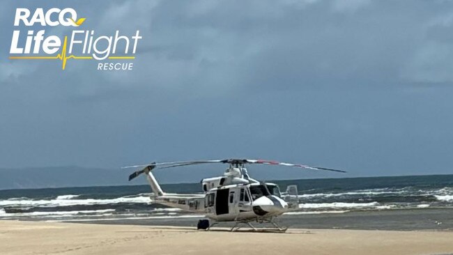 Life Flight flies woman to hospital after Noosa jet ski crash. Picture - Life Flight.