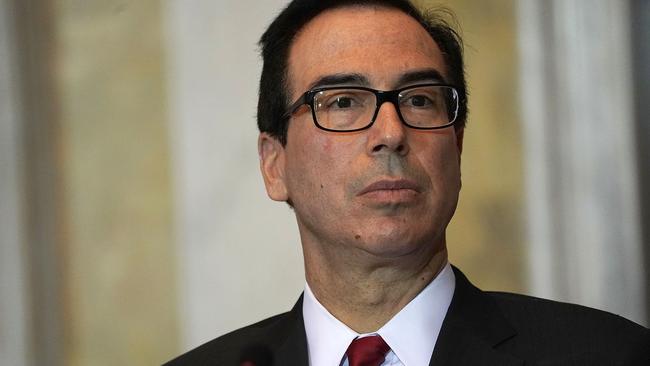 US Secretary of the Treasury Steven Mnuchin. Picture: Getty Images