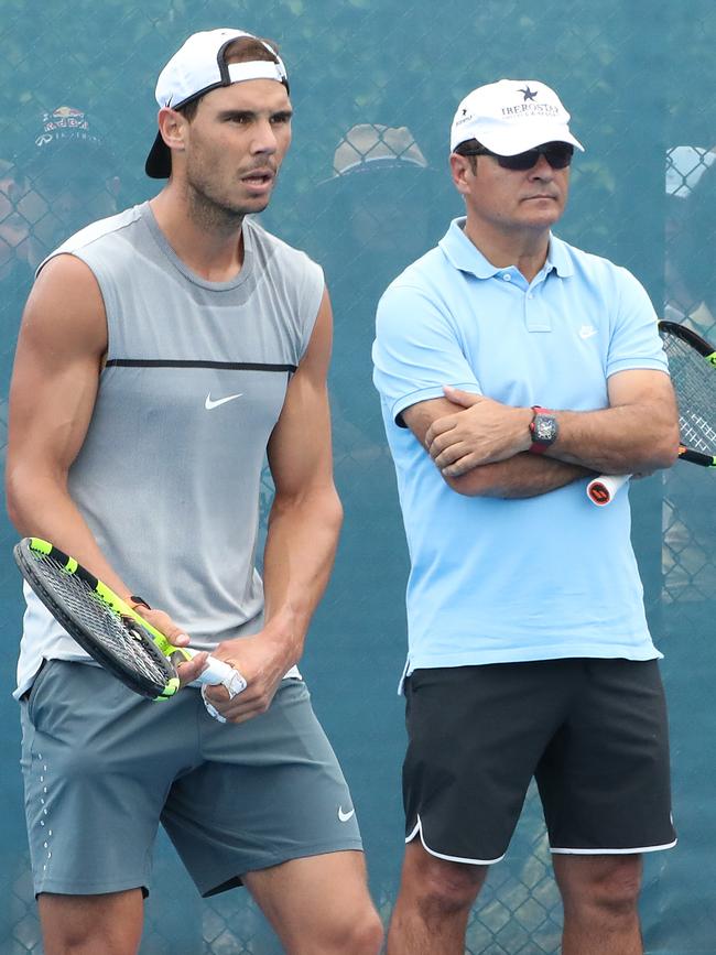 The Nadals have been critical of Kyrgios in the past. Picture: Peter Wallis