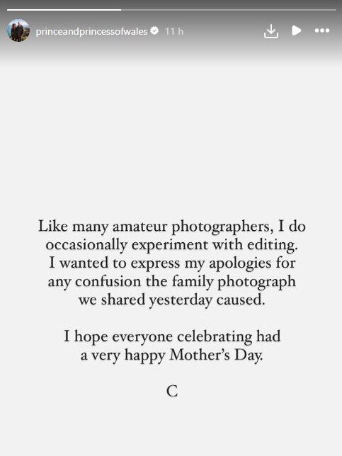 The Instagram apology.