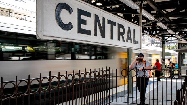 The alleged incident happened at Sydney’s Central Station. Picture: Julian Andrews