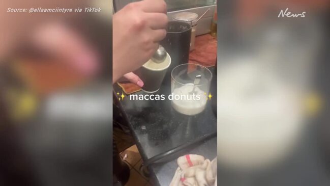 Aussie Macca's staffer goes rogue in kitchen