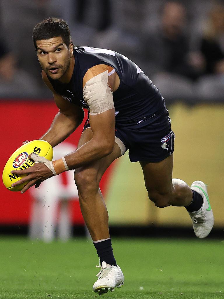 Against St Kilda at Marvel Stadium. Picture: Michael Klein