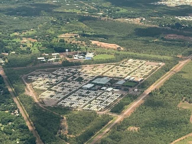 An aerial view of Darwin's Howard Springs Quarantine Facility. Picture: Supplied/NT Health