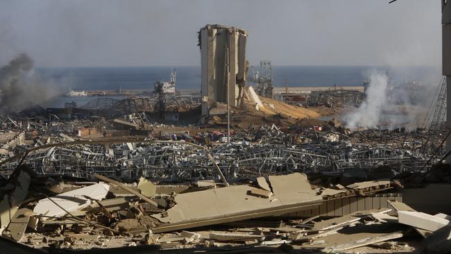 Two explosions ripped through Beirut's port, leading to death and destruction. Picture: Marwan Tahtah/Getty