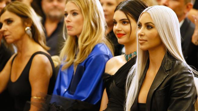 Kim Kardashian Wears Sheer Tights As Pants - Kim Kardashian NYFW
