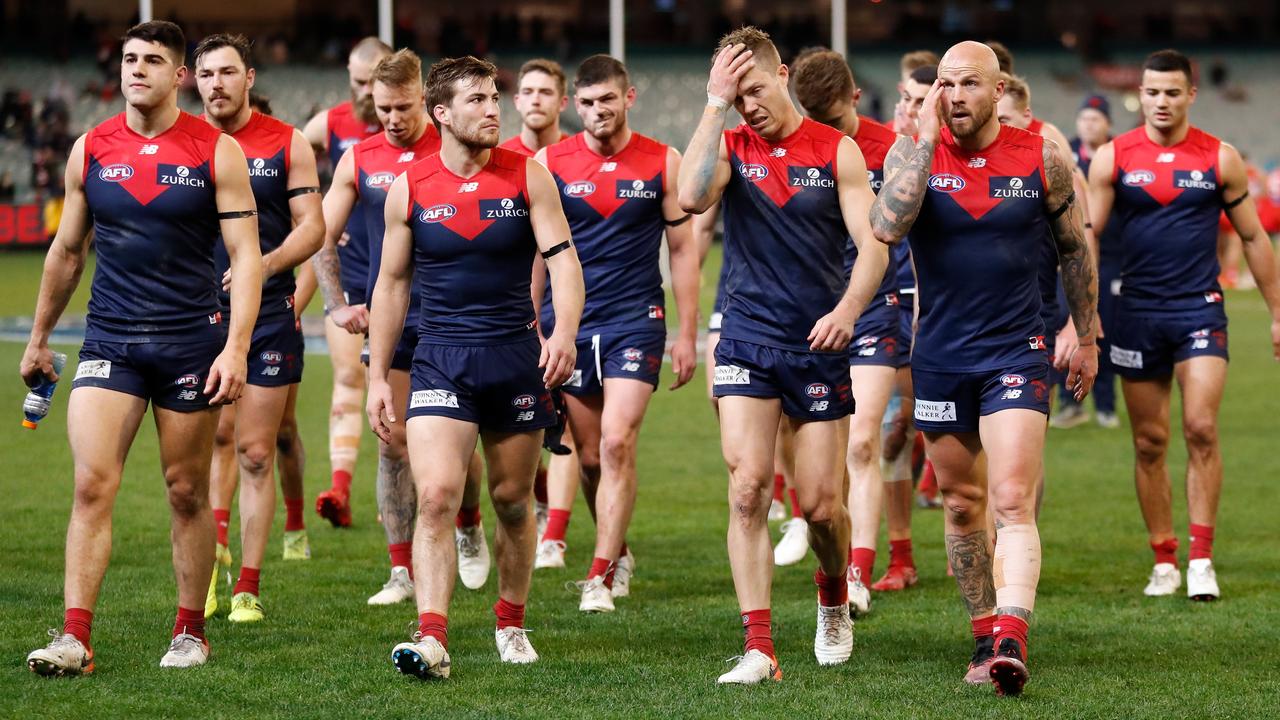 Melbourne is the team that can least afford to be 0-6, according to most Fox Footy experts. Picture: Michael Willson