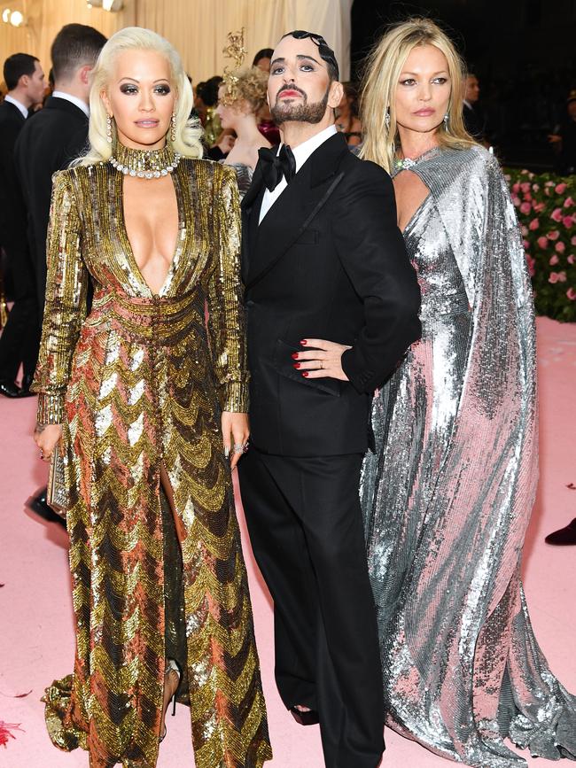 Rita Ora, Marc Jacobs and Kate Moss. Picture: Getty Images