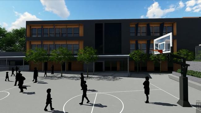 An artist’s impression of the relocated Cleveland Street Intensive English High School upgrade.